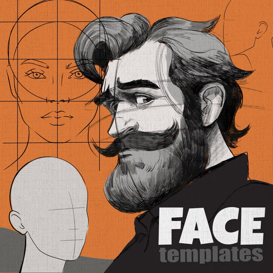 Face Templates for Procreate