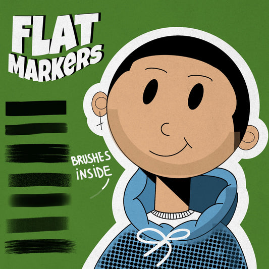 Flat Markers for Procreate