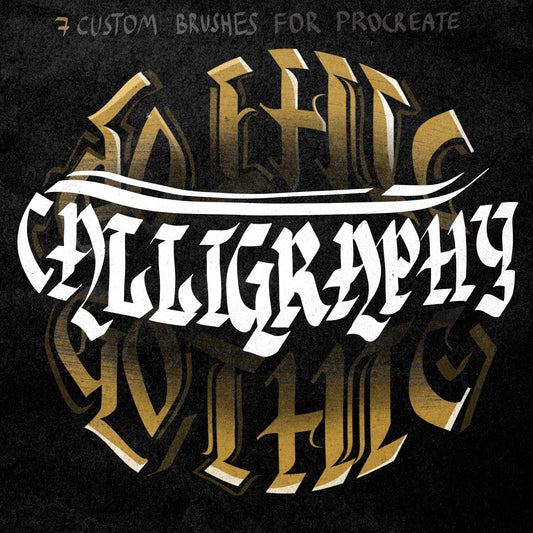 Gothic Calligraphy Set for Procreate