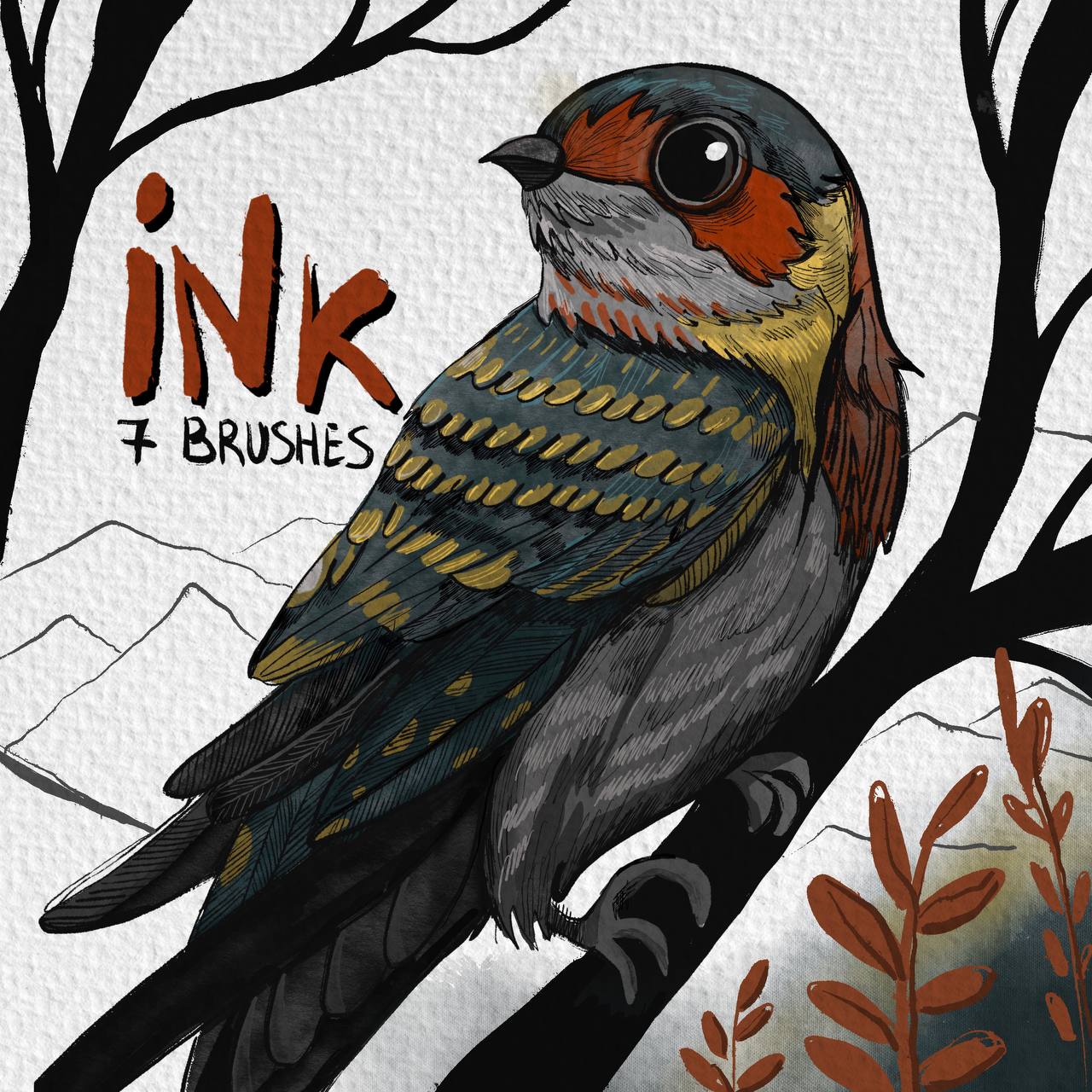 Realistic Ink for Procreate