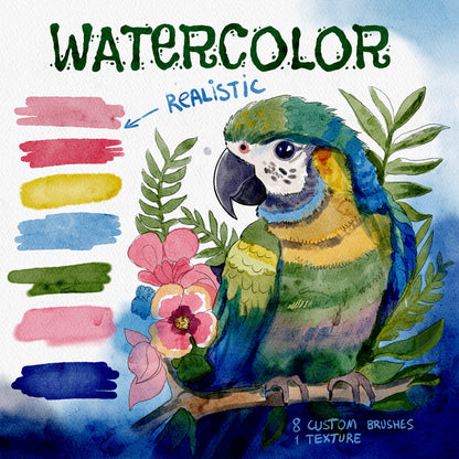 Realistic Watercolor for Procreate